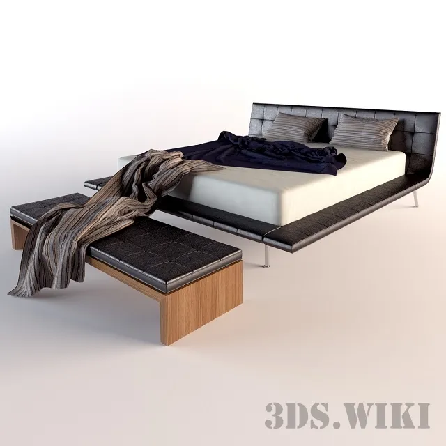 furniture - BED POLIFORM ONDA 3D Model