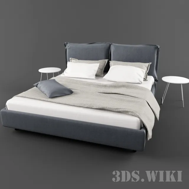 furniture - Bed Polsterbett Versa I 3D Model