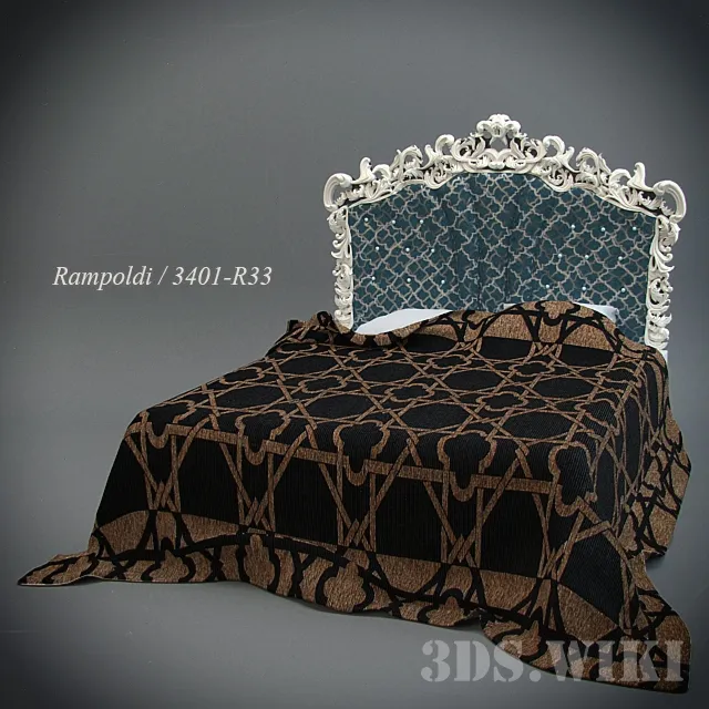 furniture - Bed RAMPOLDI 3401 / R33 3D Model