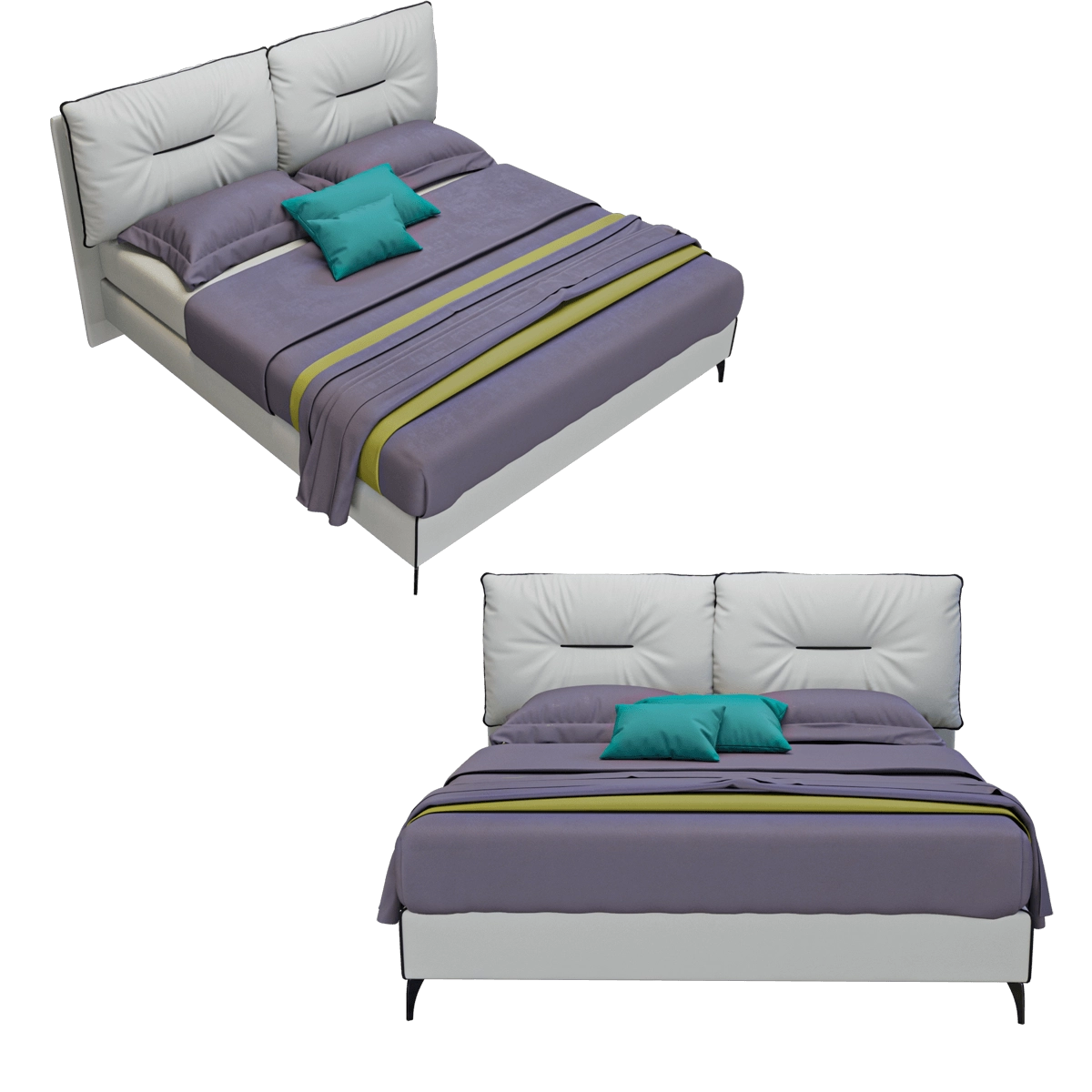 furniture - Bed Rey 3D Model