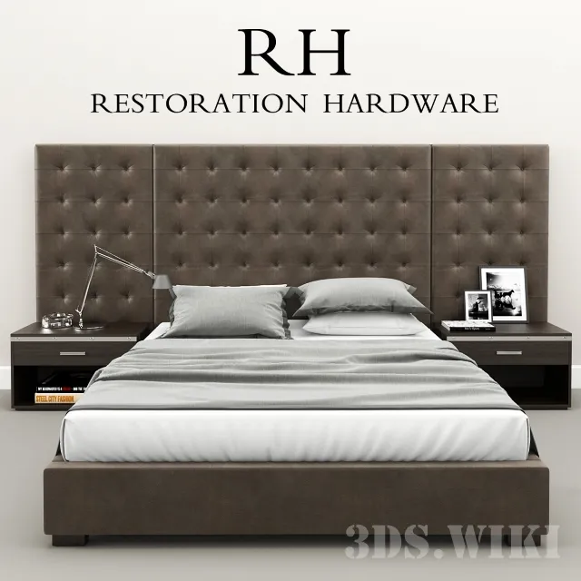furniture - Bed - RH Modern 3D Model