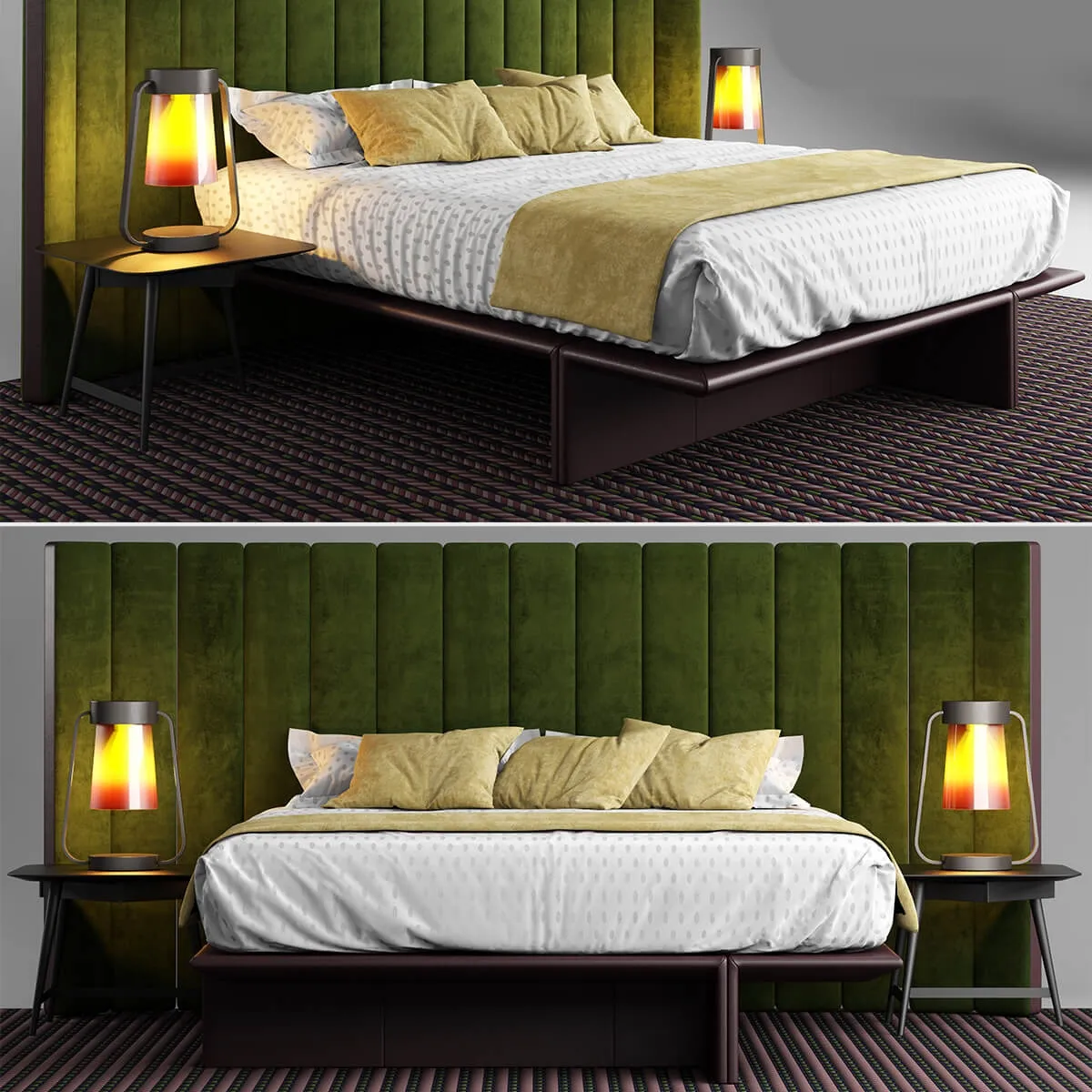 furniture - Bed roche bobois backstage 3D Model