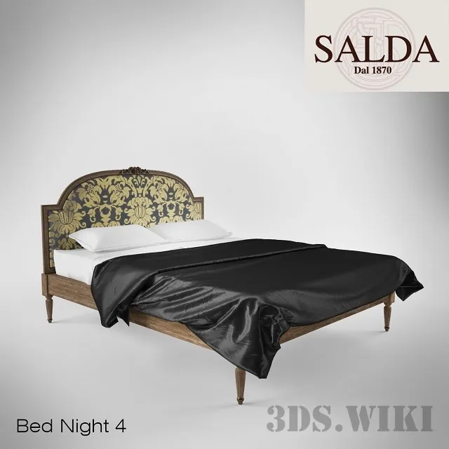 furniture - Bed SALDA ARREDAMENTI Night 3D Model
