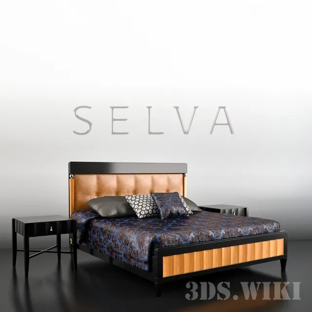 furniture - Bed SELVA Heritage J.S. 3D Model