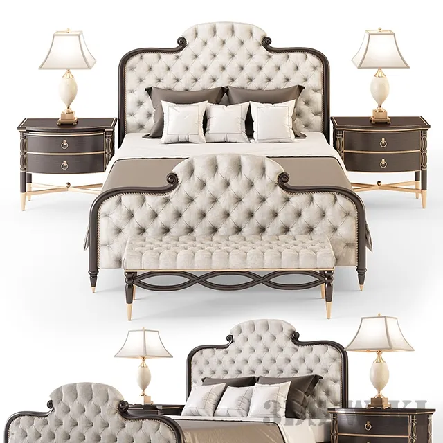 furniture - Bed Set 3D Model