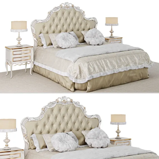 furniture - Bed Signorini and  Coco - Forever 3D Model