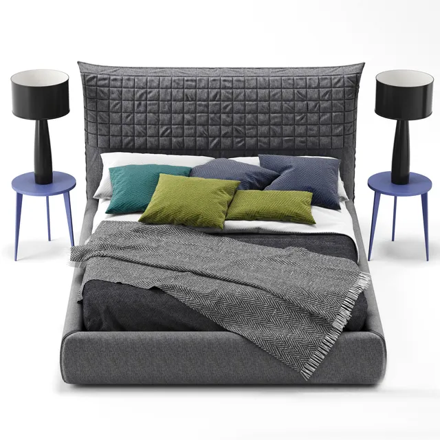 furniture - Bed Smania Caesar Train 02 3D Model