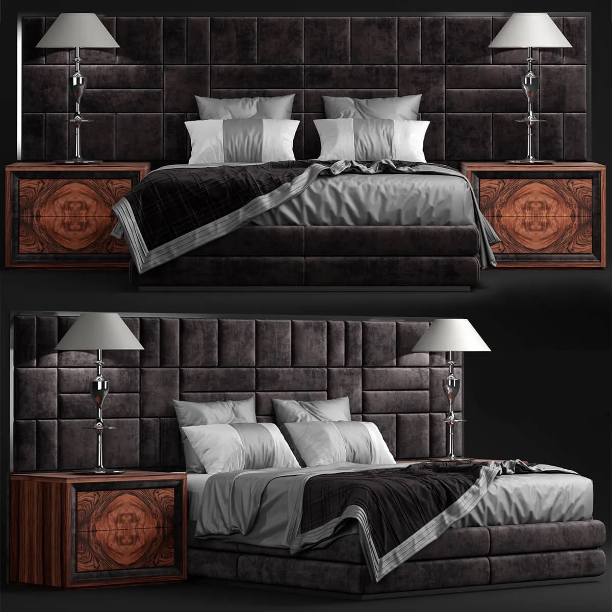 furniture - Bed Smania Caesar Train 3D Model