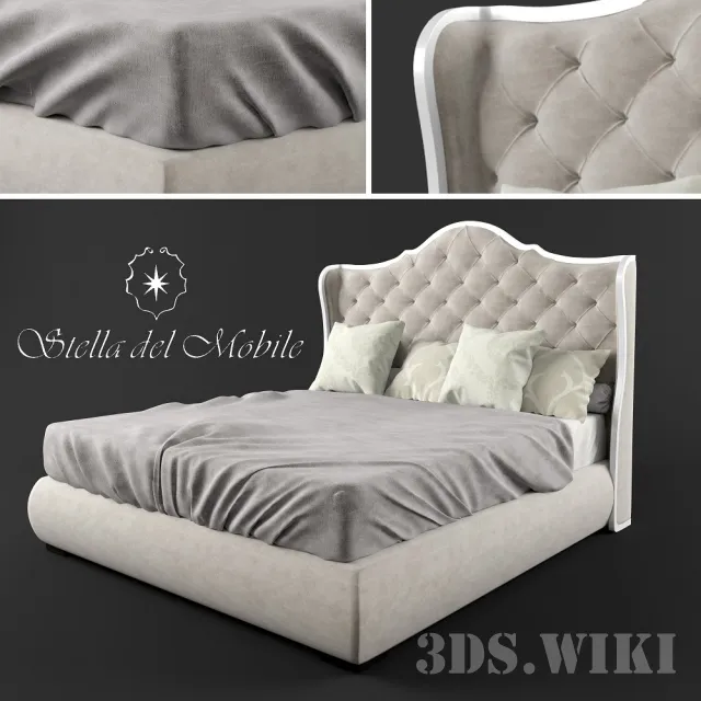 furniture - Bed Stella del Mobile CO.271 3D Model