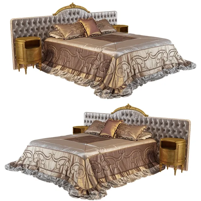 furniture - Bed Stradivari 3 3D Model