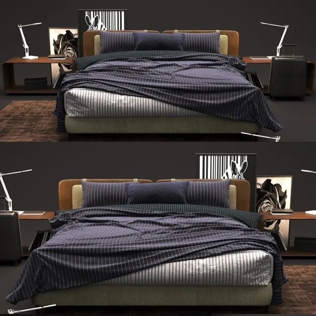 furniture - Bed Tatlin Soft 3D Model