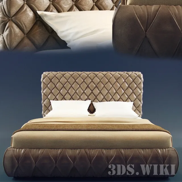 furniture - Bed Tomasella Chantal Alto 3D Model