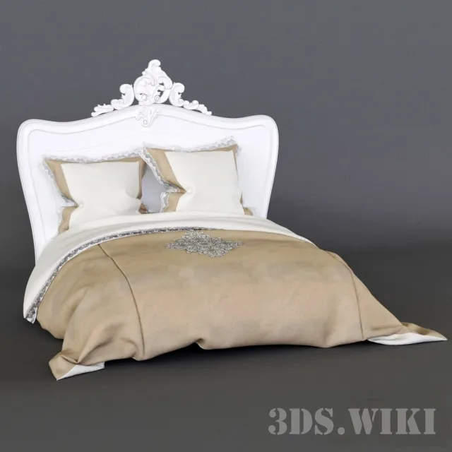 furniture - Bed TRIANON Carlo Asnaghi 3D Model