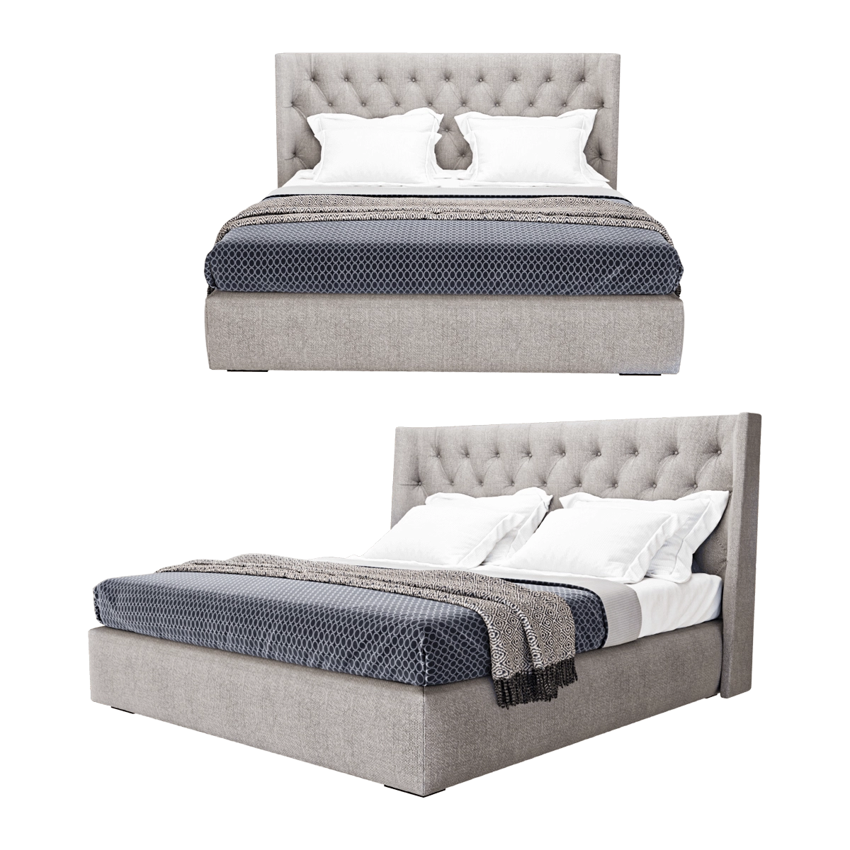 furniture - Bed Turman 3D Model