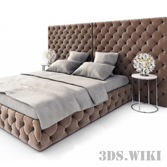 furniture - Bed TUYO by Meridiani 3D Model