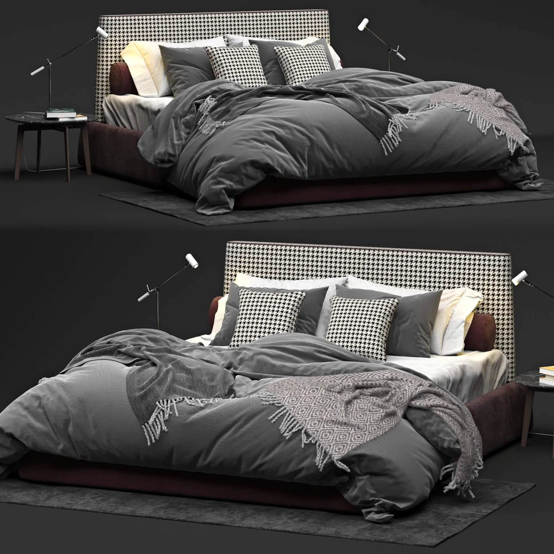 furniture - Bed Twils Byron 3D Model