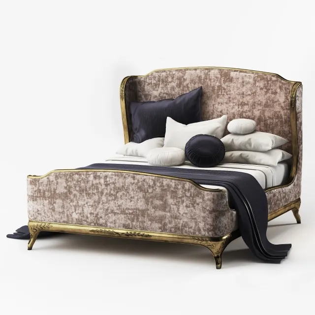 furniture - Bed US Cali King Jonathan Charles Fine furniture Versailles 494 762-W1-F9 3D Model