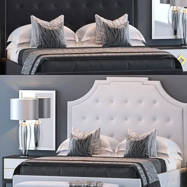 furniture - Bed «Victoria» by The Sofa and Chair Company 3D Model