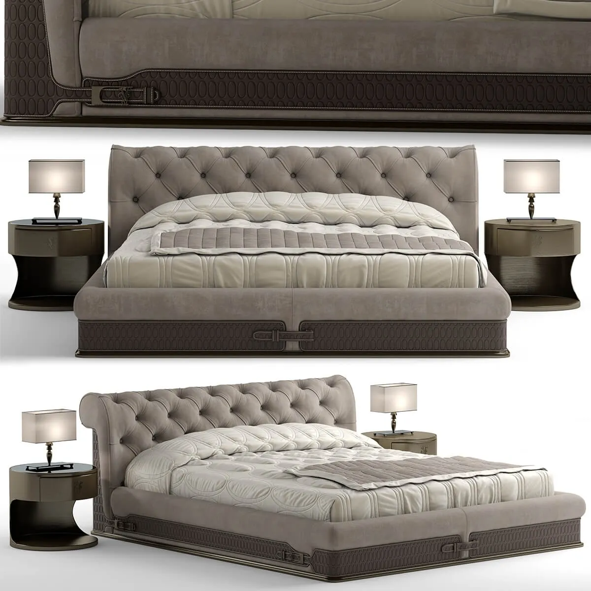 furniture - Bed visionnaire chester laurence 3D Model