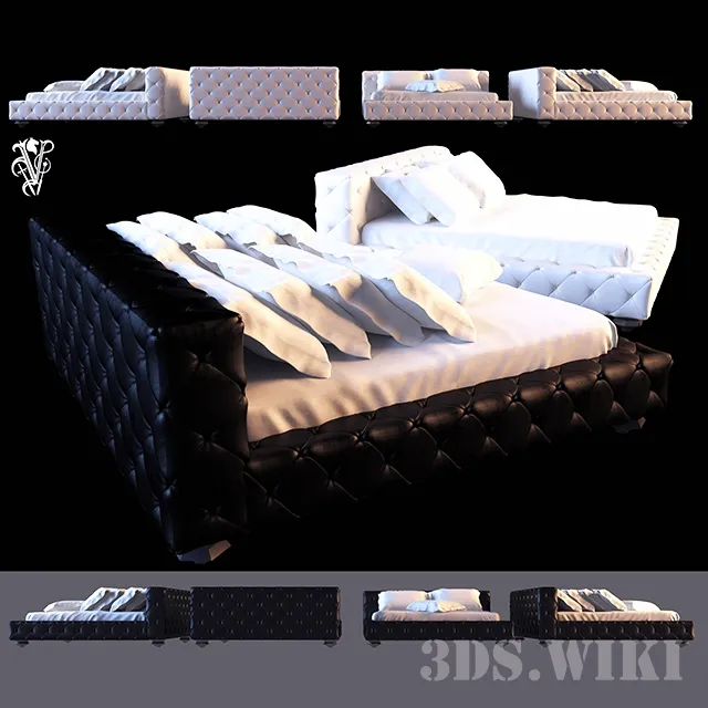furniture - Bed Visionnaire Teodosio Letto (IPE CAVALLI) 3D Model