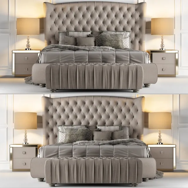 furniture - Bed Vogue DV home collection 3D Model