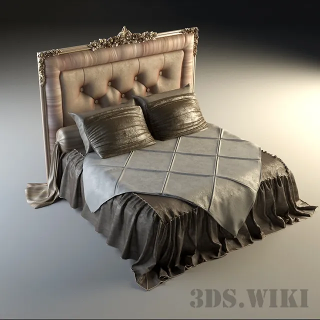 furniture - Bed Volpi Zona Notte Doroteo VOLPI 5013 3D Model