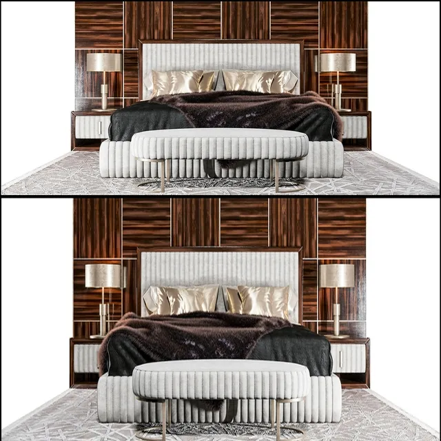 furniture - Bed Voyage from Daytona home 3D Model