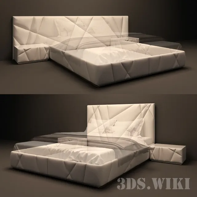 furniture - Bed without bed 3D Model