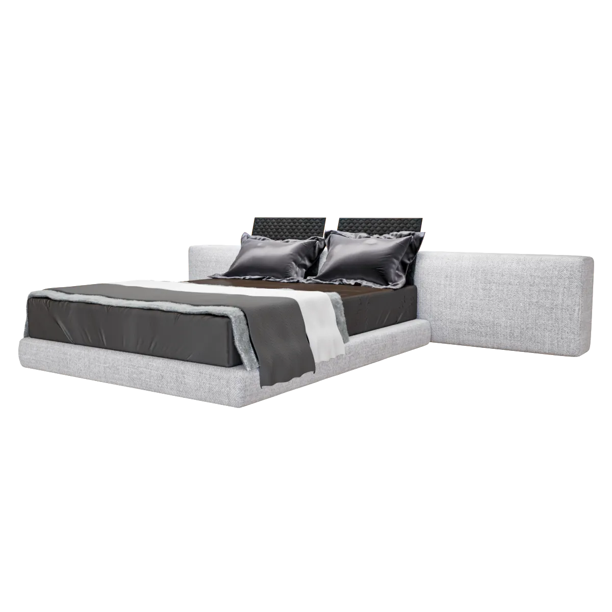 furniture - Bed Yang Wide 3D Model