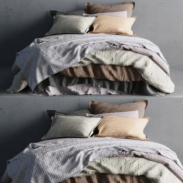 furniture - Bedclothes 2 3D Model