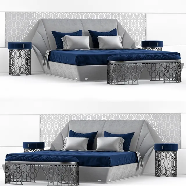 furniture - Bedroom Longhi Yume 3D Model
