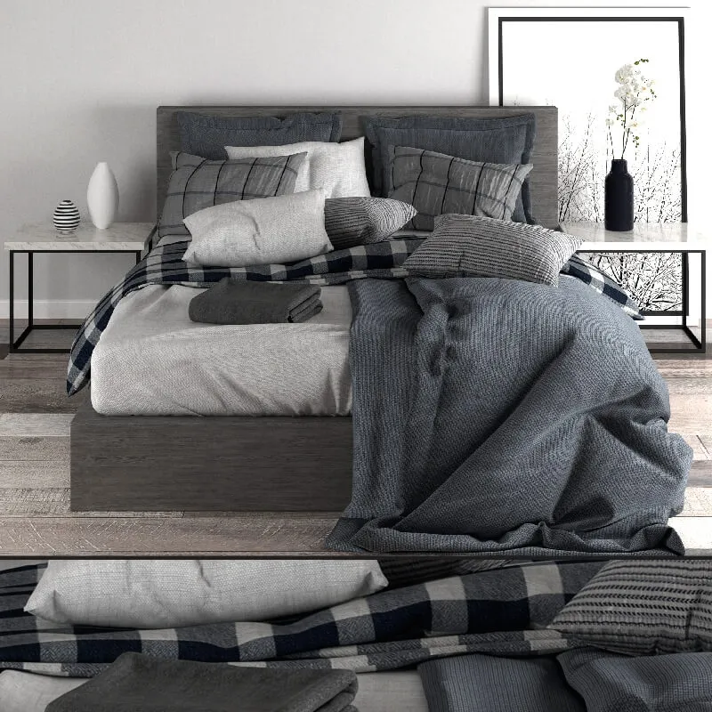 furniture - Bedroom set 10 3D Model