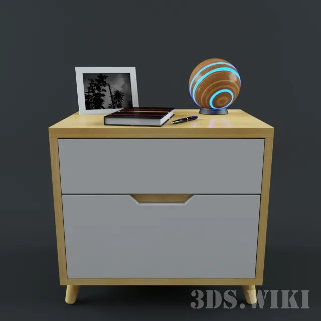 furniture - Bedside cabinet 3D Model