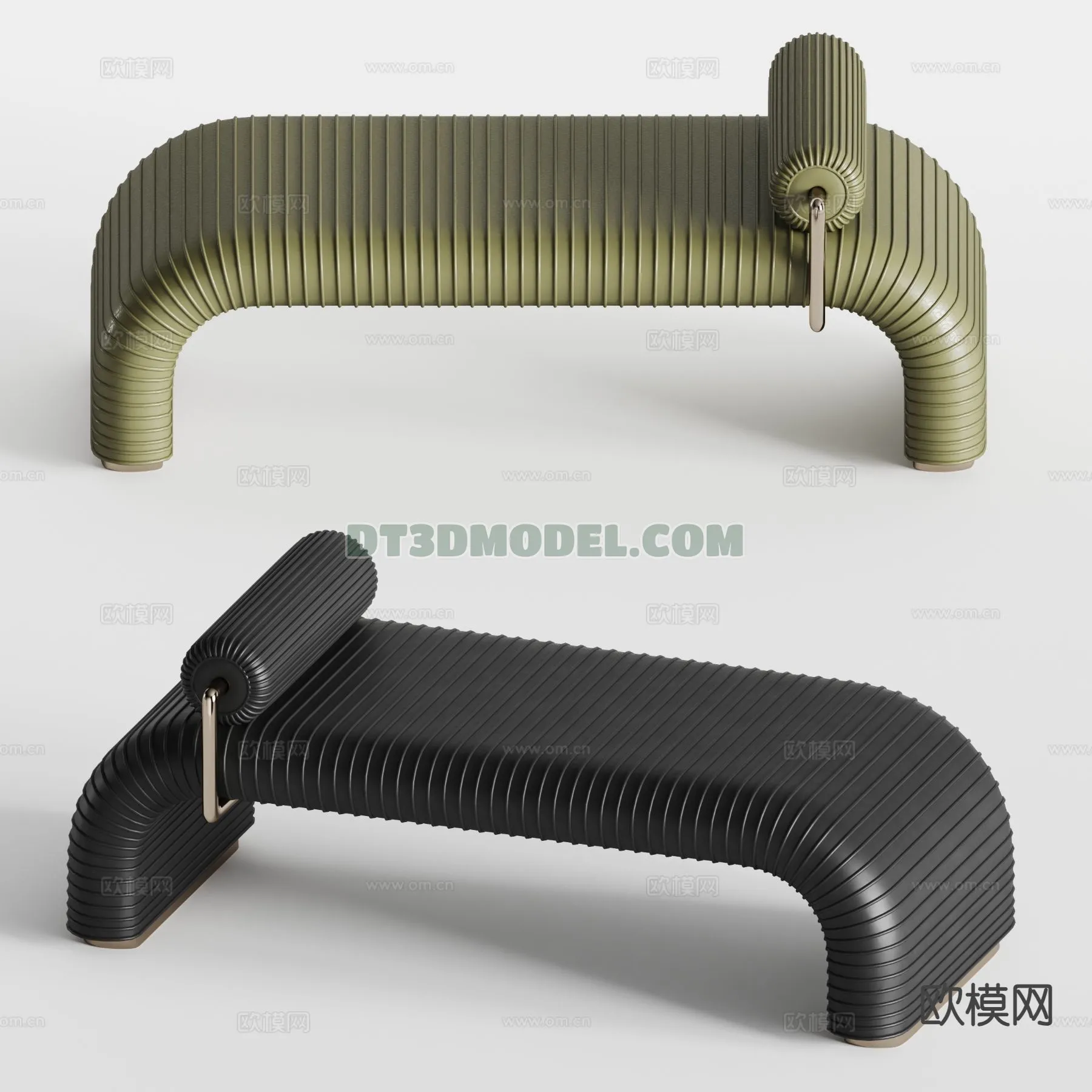 FURNITURE - BEDSIDE TABLE - 3D Model For Interior Design - 2076