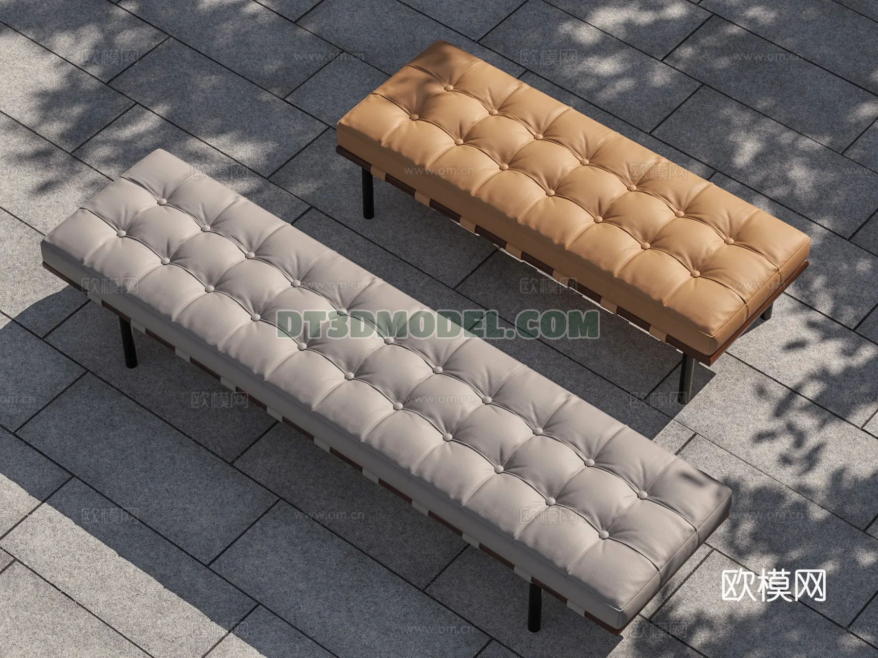 FURNITURE - BEDSIDE TABLE - 3D Model For Interior Design - 2084