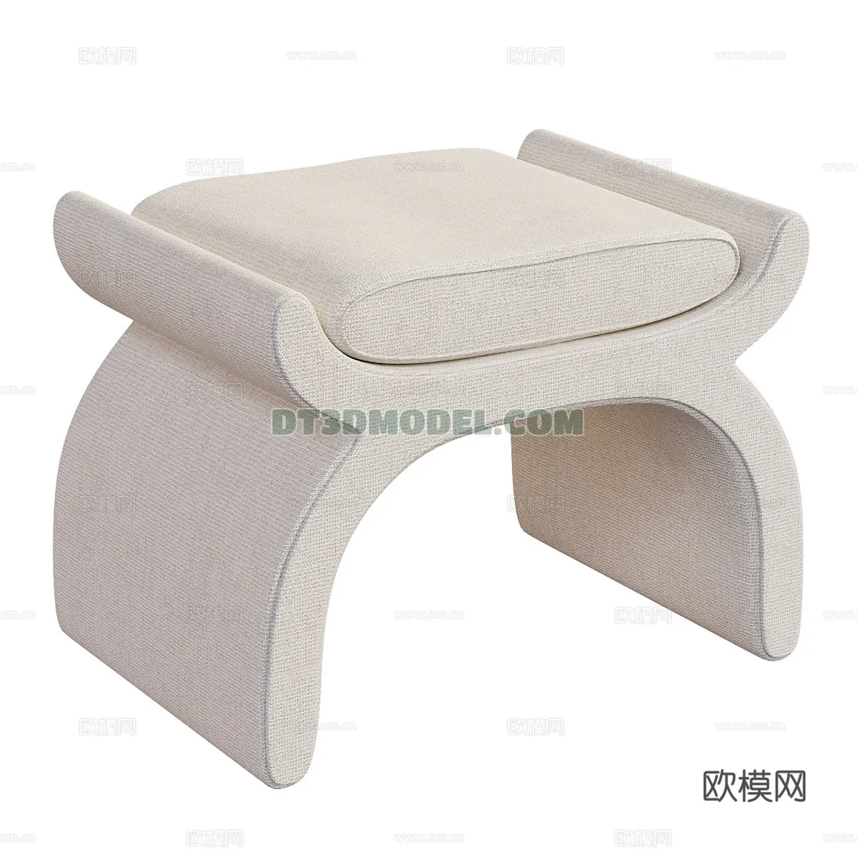 FURNITURE - BEDSIDE TABLE - 3D Model For Interior Design - 2098