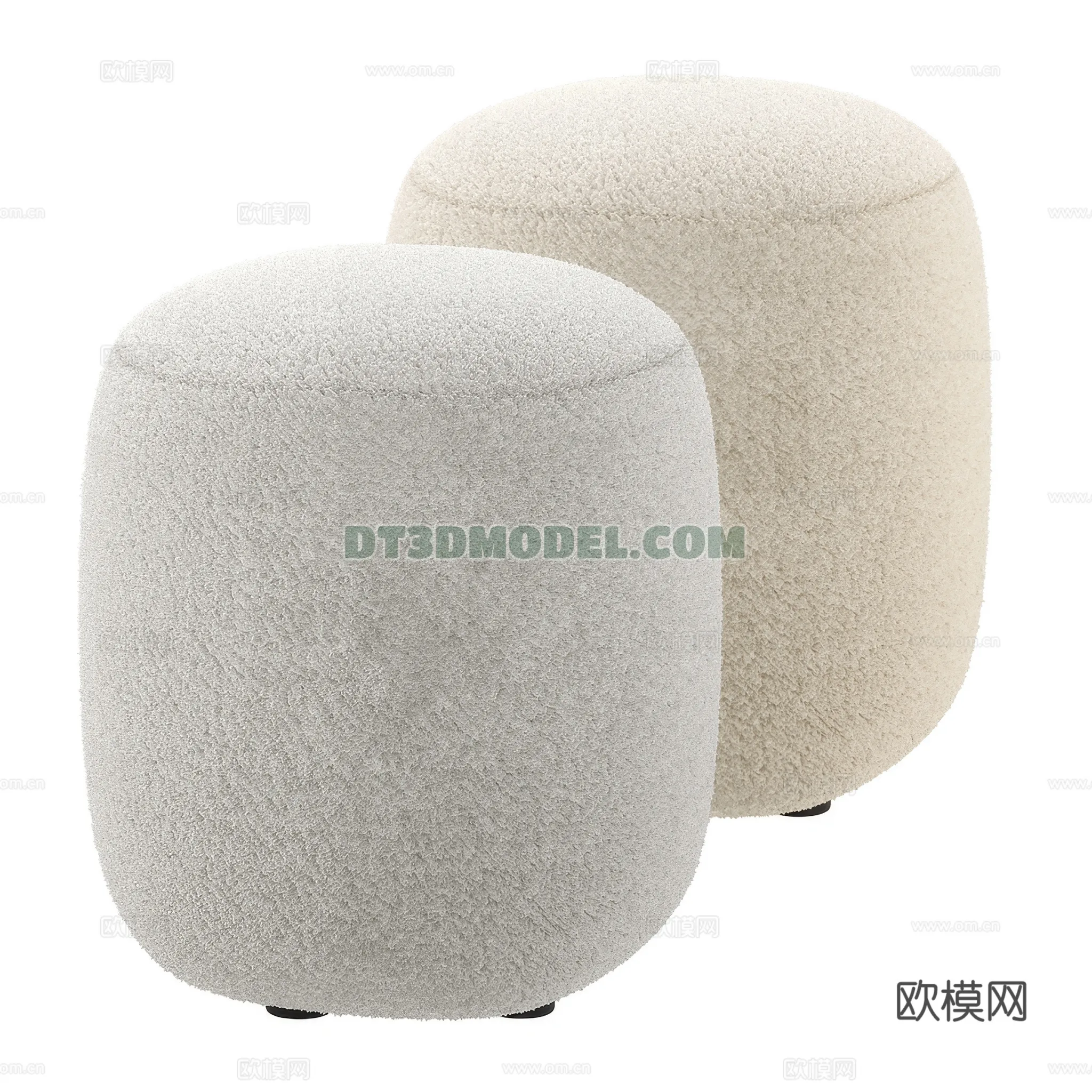 FURNITURE - BEDSIDE TABLE - 3D Model For Interior Design - 2102