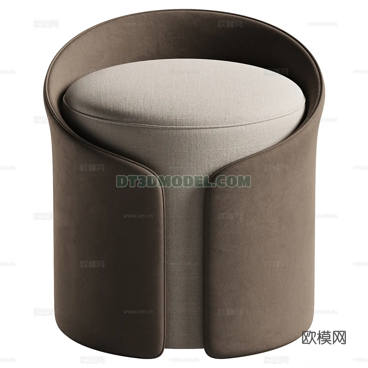 FURNITURE - BEDSIDE TABLE - 3D Model For Interior Design - 2114