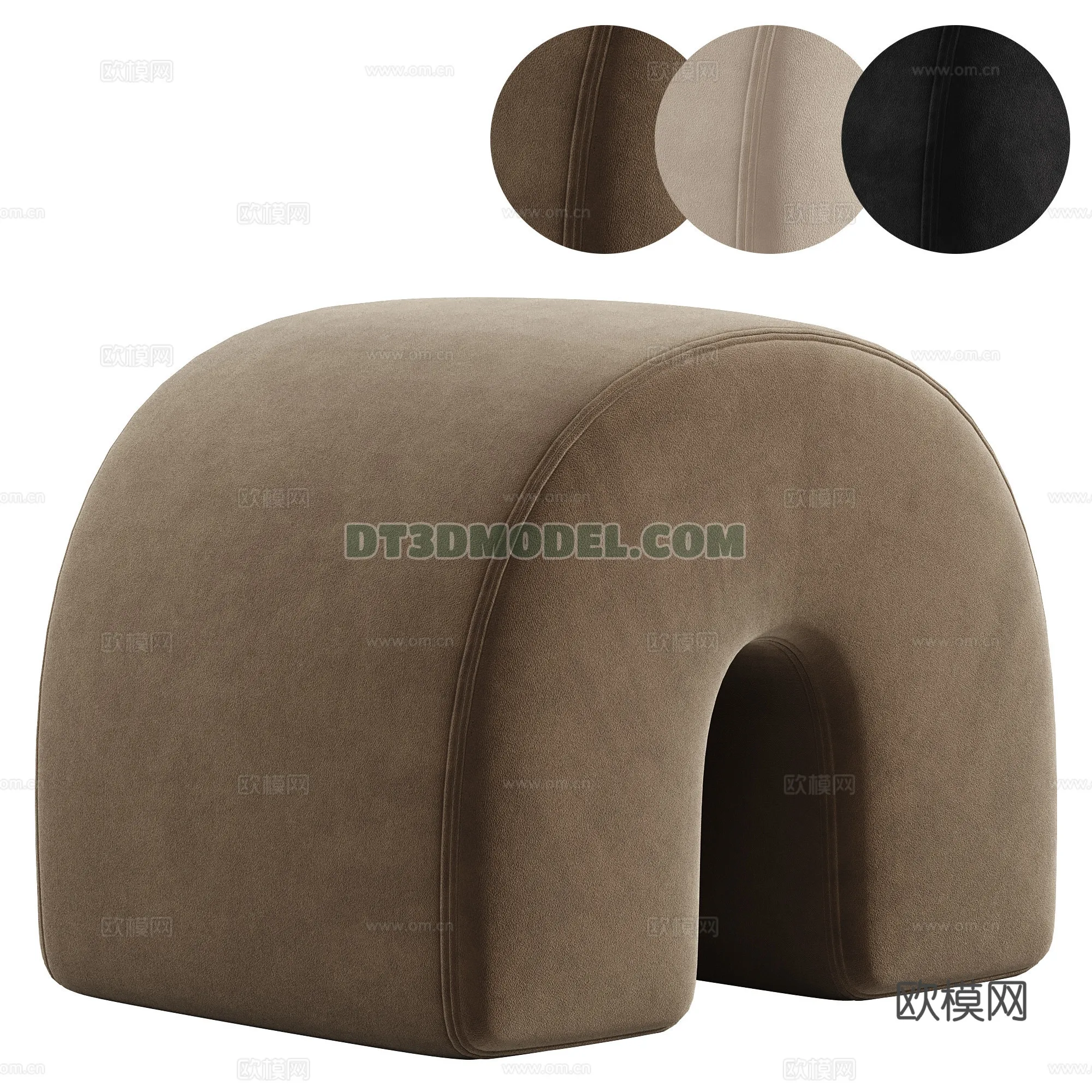 FURNITURE - BEDSIDE TABLE - 3D Model For Interior Design - 2115