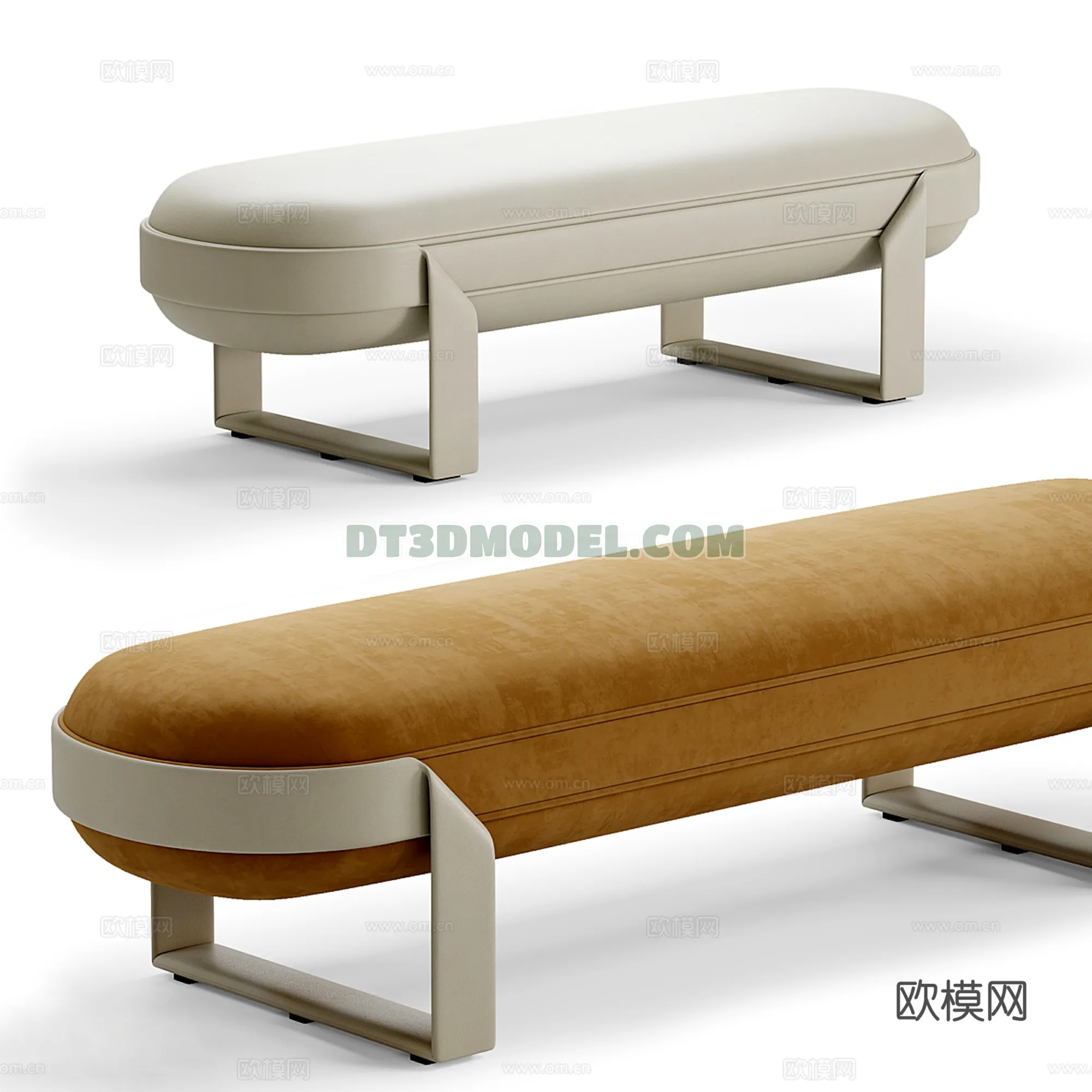 FURNITURE - BEDSIDE TABLE - 3D Model For Interior Design - 2117