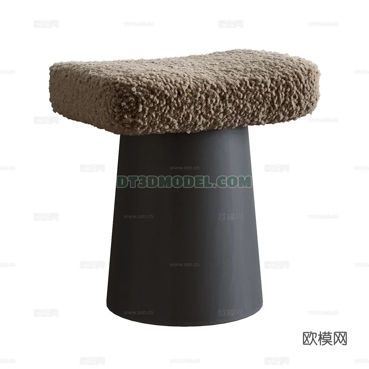 FURNITURE - BEDSIDE TABLE - 3D Model For Interior Design - 2118