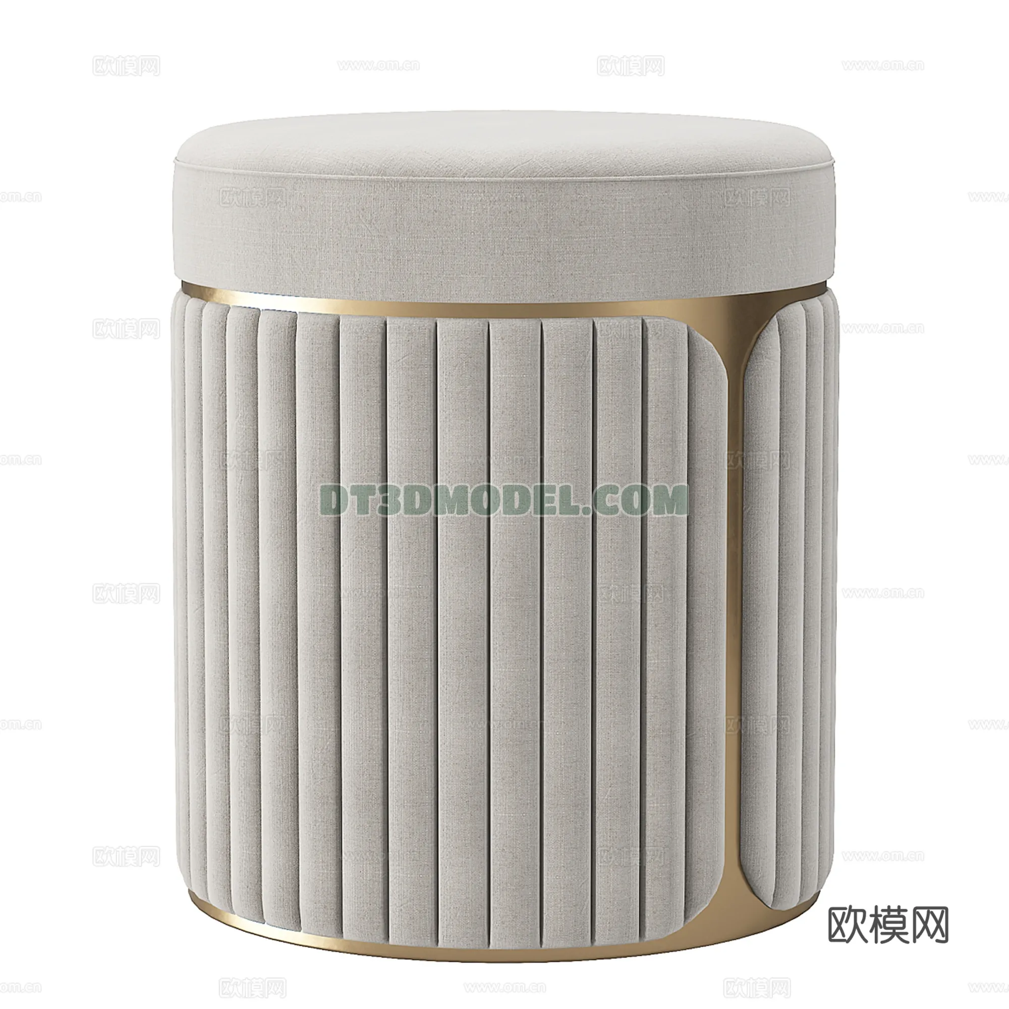 FURNITURE - BEDSIDE TABLE - 3D Model For Interior Design - 2132