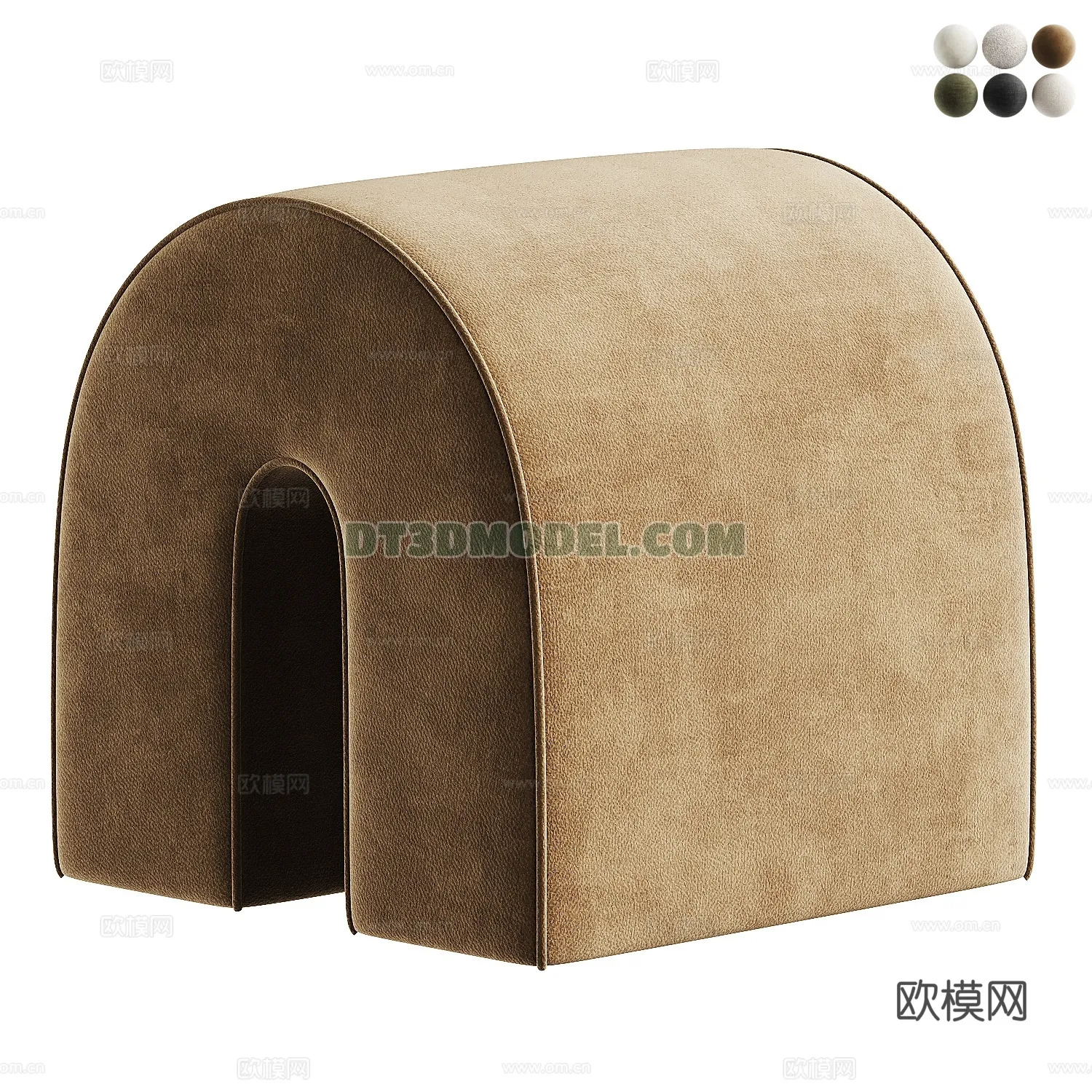 FURNITURE - BEDSIDE TABLE - 3D Model For Interior Design - 2149