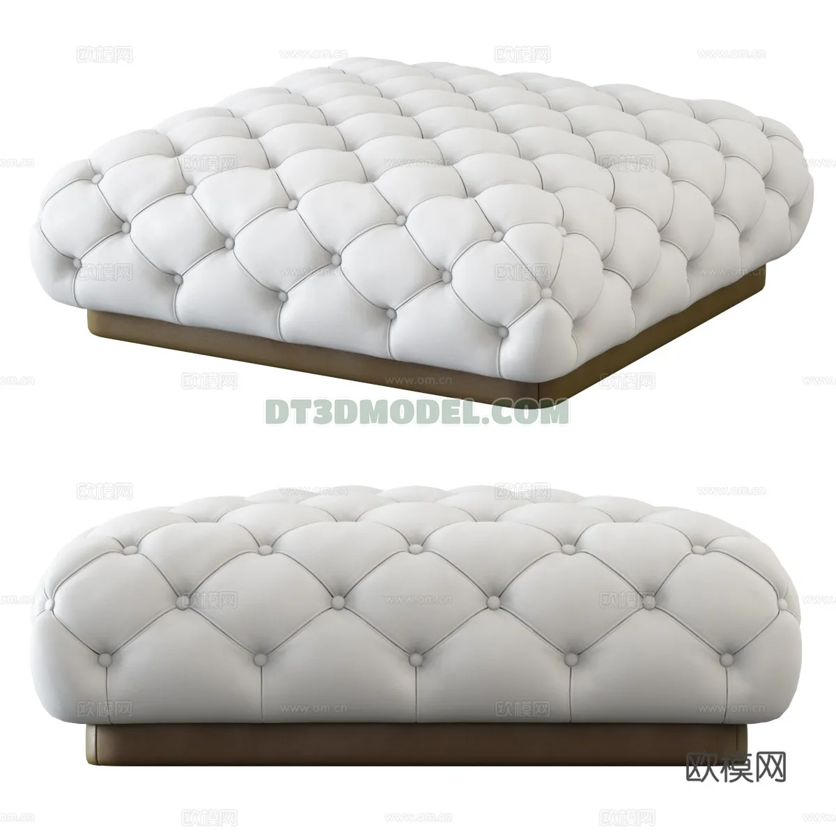 FURNITURE - BEDSIDE TABLE - 3D Model For Interior Design - 2154