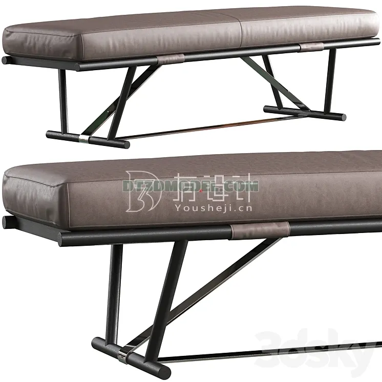 FURNITURE - BEDSIDE TABLE - 3D Model For Interior Design - 2165