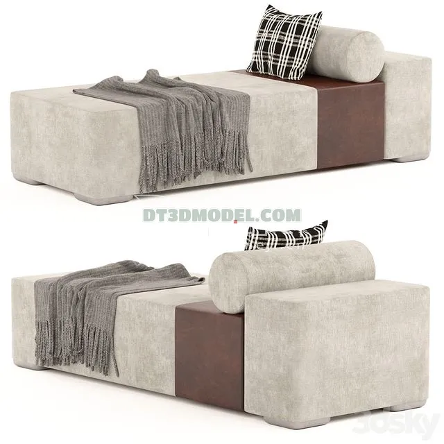 FURNITURE - BEDSIDE TABLE - 3D Model For Interior Design - 2170