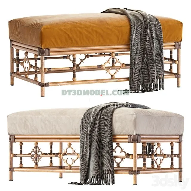 FURNITURE - BEDSIDE TABLE - 3D Model For Interior Design - 2185