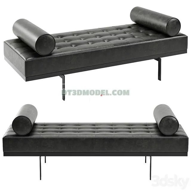 FURNITURE - BEDSIDE TABLE - 3D Model For Interior Design - 2186