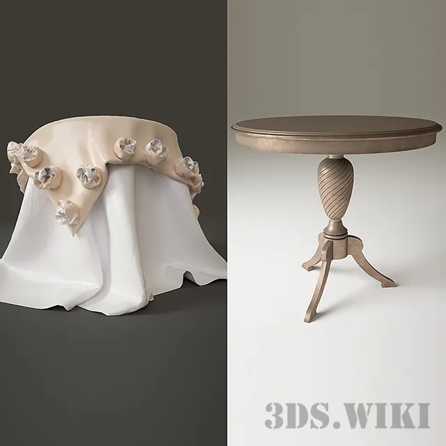 furniture - Bedside Table Giusti Portos 3D Model
