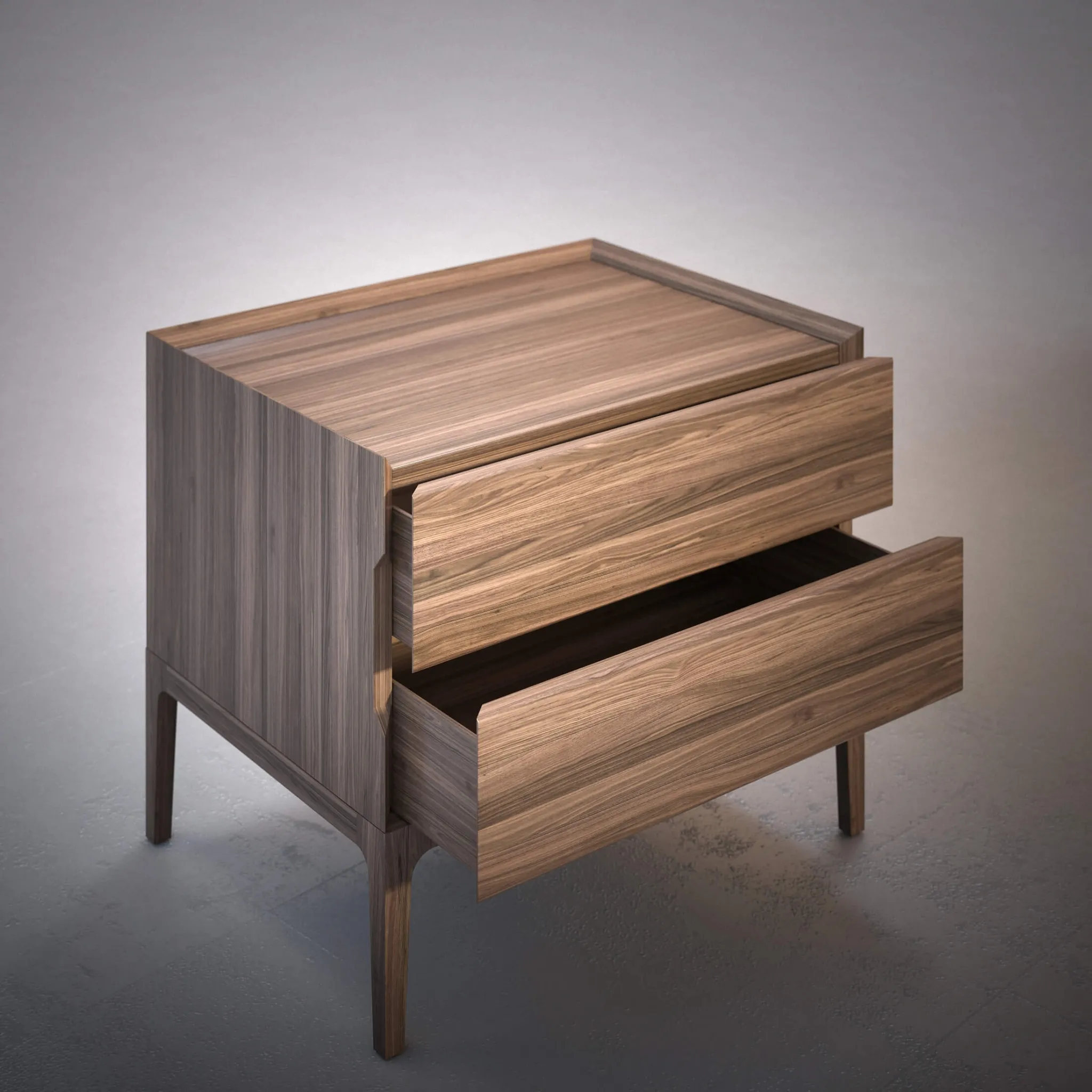 furniture - Bedside table Porada Oslo 2 3D Model
